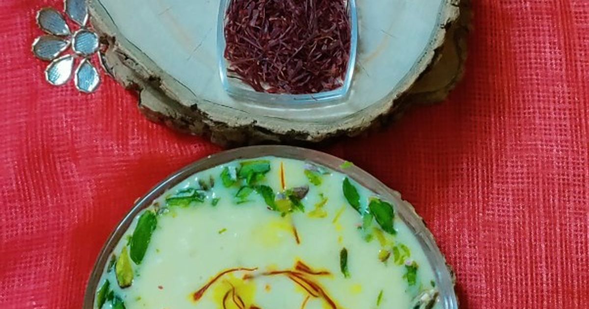 Kesari Rabri/Rabdi Recipe by Sangita Kalra - Cookpad