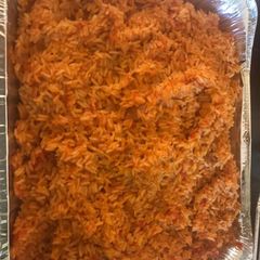 A picture of Jollof rice.