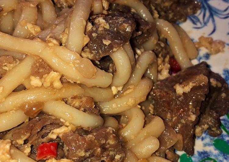 Stir-fried Udon with Beef