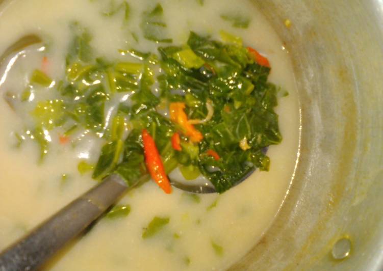Cara mudah meracik Lodeh ciwis ebi no tumis, Lezat Sekali