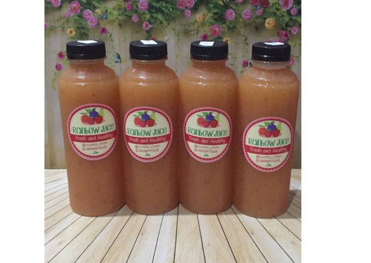 Cara mengolah Diet Juice Mango Pear Cherry enak