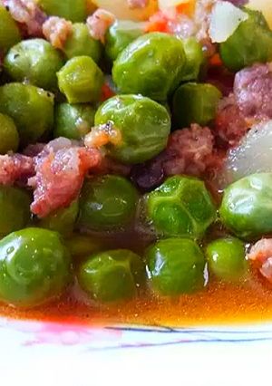 صورة لوصفة يخنة البازيلا الطازجة
