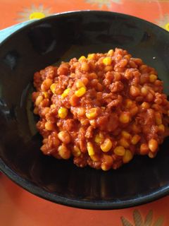 Gluténmentes Chilis bab recept fotója