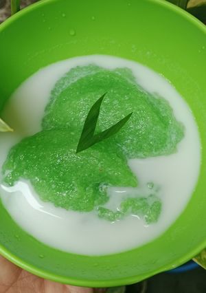 Foto resep Bubur singkong pandan kuah santan