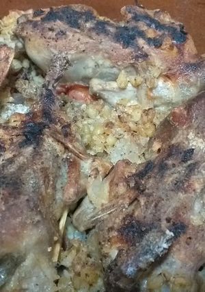 صورة لوصفة سمان بالفريك والكبد والقوانص 😋 تحفه 🥰