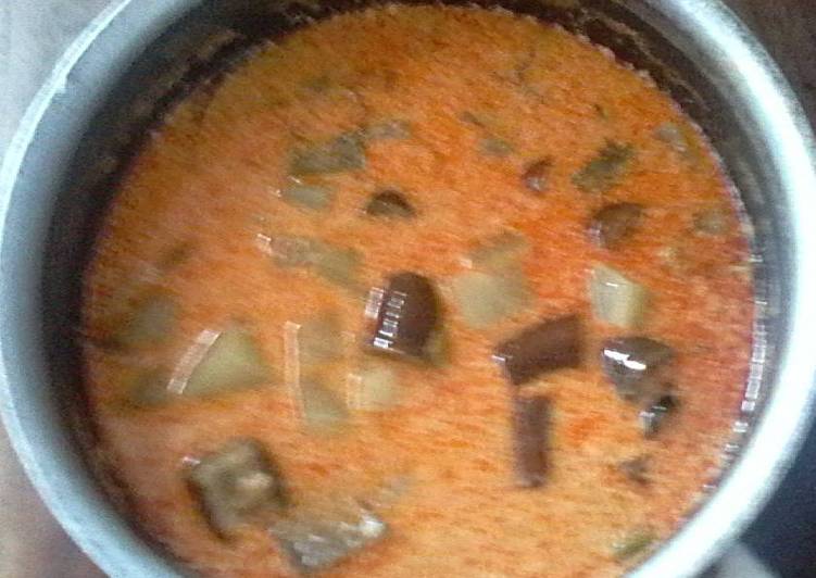 Sayur Lodeh Labu Siam Terong