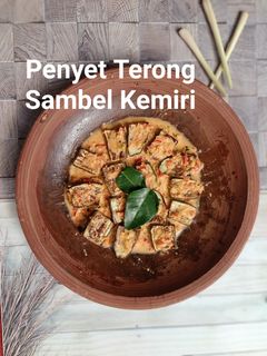 Foto resep 17. PENYET TERONG SAMBEL KEMIRI