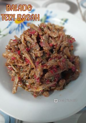 Foto resep Balado teri basah