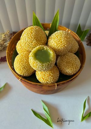 Foto resep Onde-Onde Keju Matcha