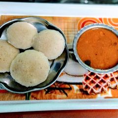 Instant rawa idli and Sambhar recipe A picture of Instant rawa idli and Sambhar recipe.