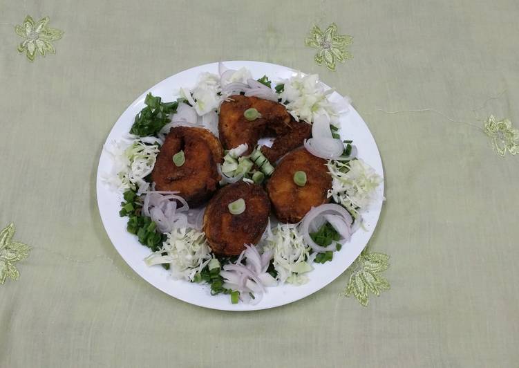 Recipe of Perfect Jowar Flour Coated Fish Fry.