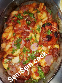 صورة لوصفة بطاطا كوشة بالدجاج
