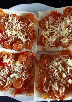 Foto resep Pizza Roti Tawar Teflon