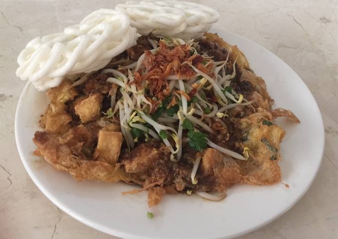 Resep: Tahu telor petis bumbu kacang Istimewa