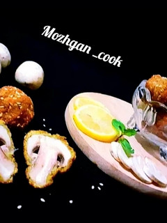 عکسی از دستور قارچ سوخاری کنجدی 😋😍