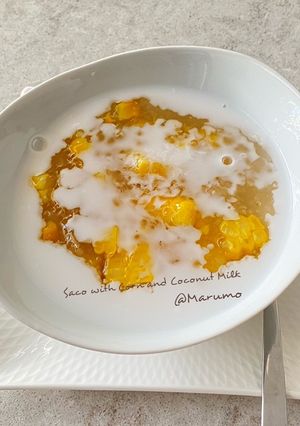 A picture of Saco with Corn and Coconut Milk.
