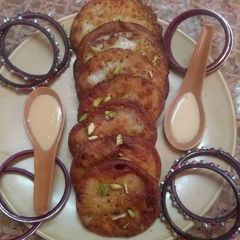 A picture of Jaggery Malpua.