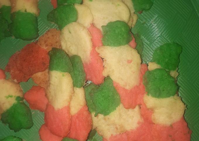 Resep 57. Lidah kucing rainbow Anti Gagal