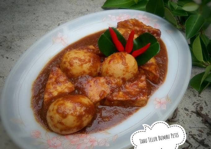 Yuk intip, Cara mudah memasak Telur Tahu Bumbu Petis dijamin sempurna