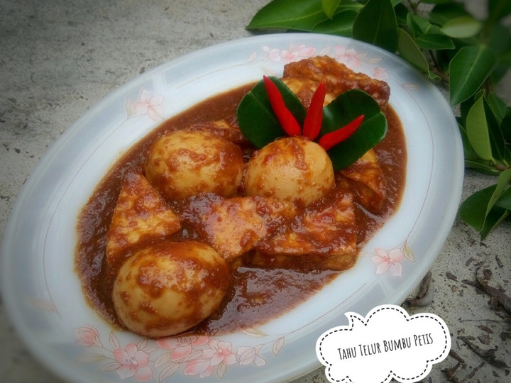 Yuk intip, Cara mudah memasak Telur Tahu Bumbu Petis dijamin sempurna