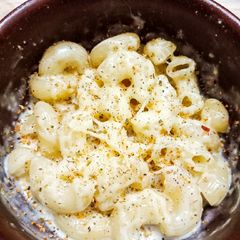A picture of Mac and Cheese in Mug (Macaroni in Mug).