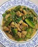 ผัดเขียวหวานไก่