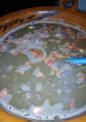 Una foto de Sopa de lentejas