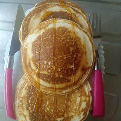 A picture of Vanilla american pancakes.