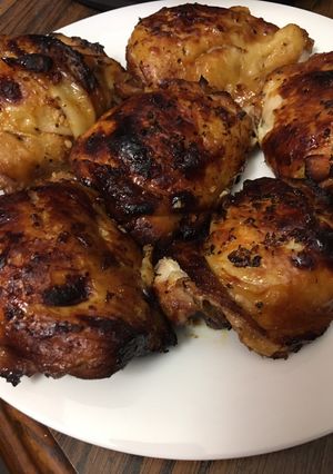 A picture of Honey garlic chicken.