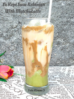 Foto resep Es Kopi Susu KekinianWith MatchaLatte