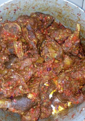 A picture of Pepper goat.