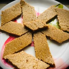 Kaju Katli with jaggery A picture of Kaju Katli with jaggery.