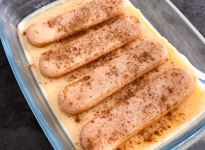Una foto de Natillas con bizcochos de soletilla en Thermomix