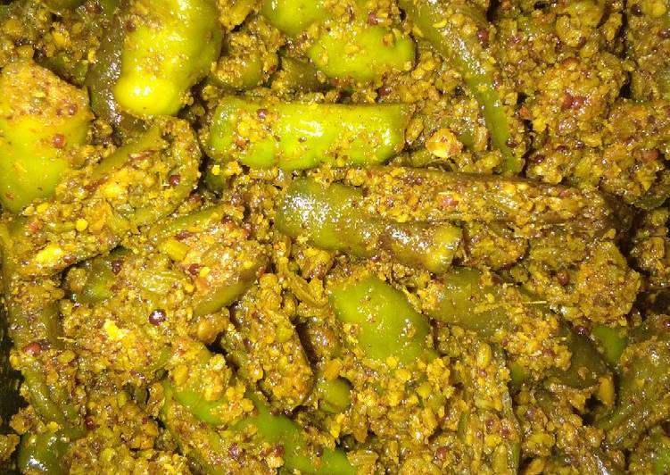 Steps to Prepare Quick Instant green chilli pickle