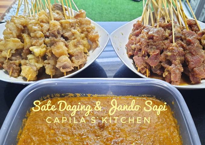 Sate Daging & Jando Sapi foto resep utama