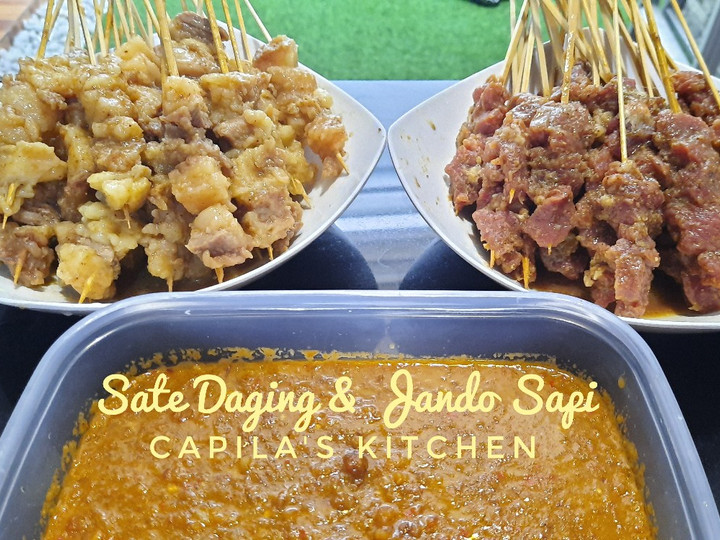 Resep Sate Daging &amp;amp; Jando Sapi yang Enak Banget