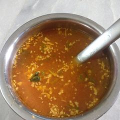 A picture of Coconut Tomato Rasam.