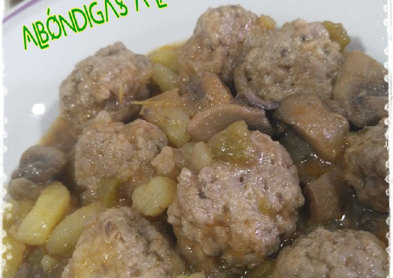 Albóndigas a la jardinera (Thermomix)