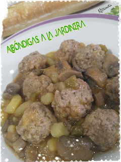 Una foto de Albóndigas a la jardinera (Thermomix)