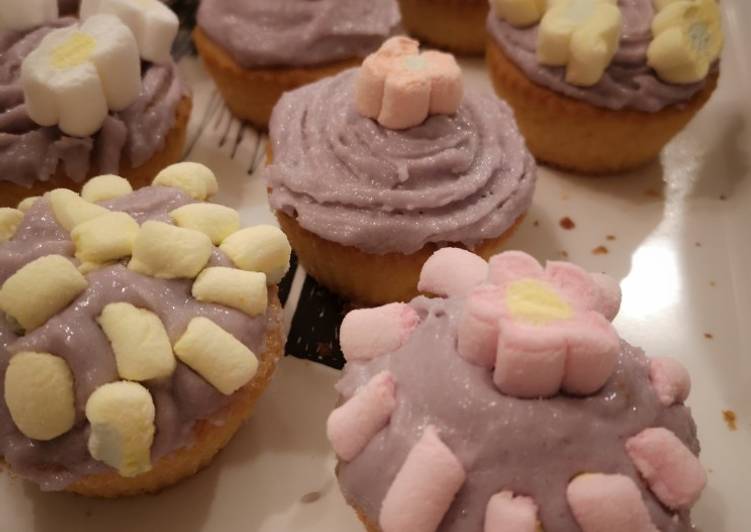 Virágos-vajkrémes muffin