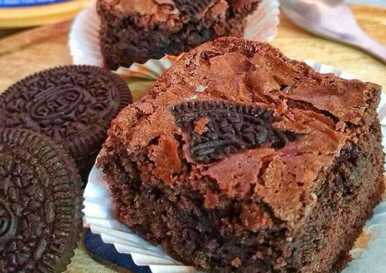 Resep Brownies Panggang Oreo, Bisa Manjain Lidah