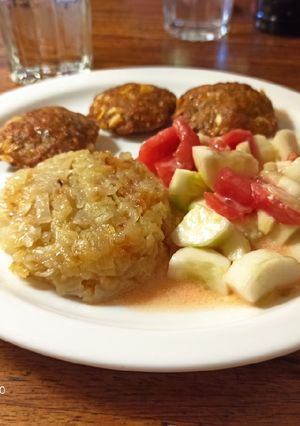Una foto de Variante fácil de papas suizas