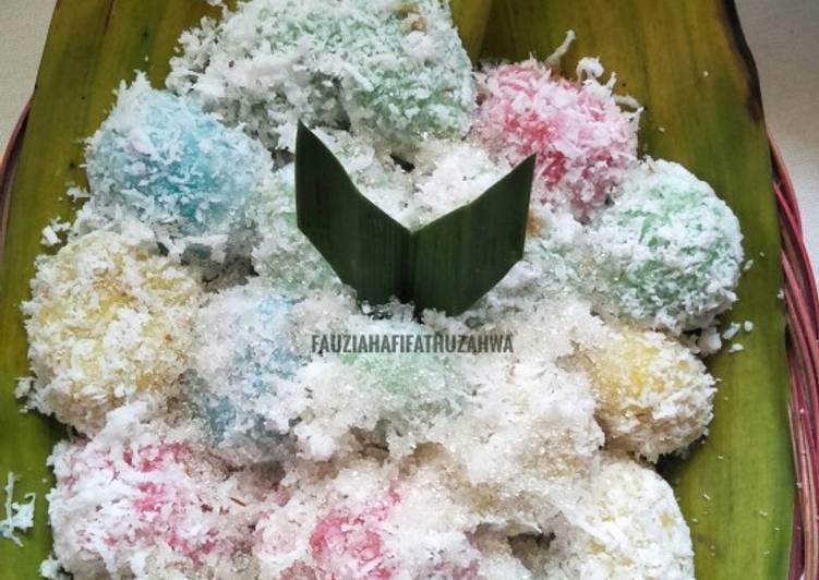 resep cara buat Klepon Pelangi