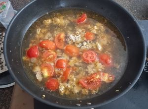 Hình của món Canh cà chua thịt băm.