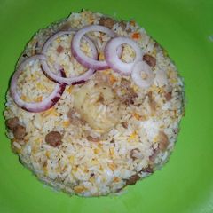 A picture of Soya dum  biryani.