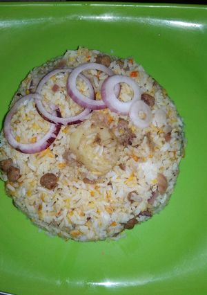 A picture of Soya dum  biryani.