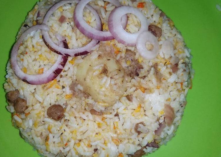 Recipe of Super Quick Homemade Soya dum  biryani