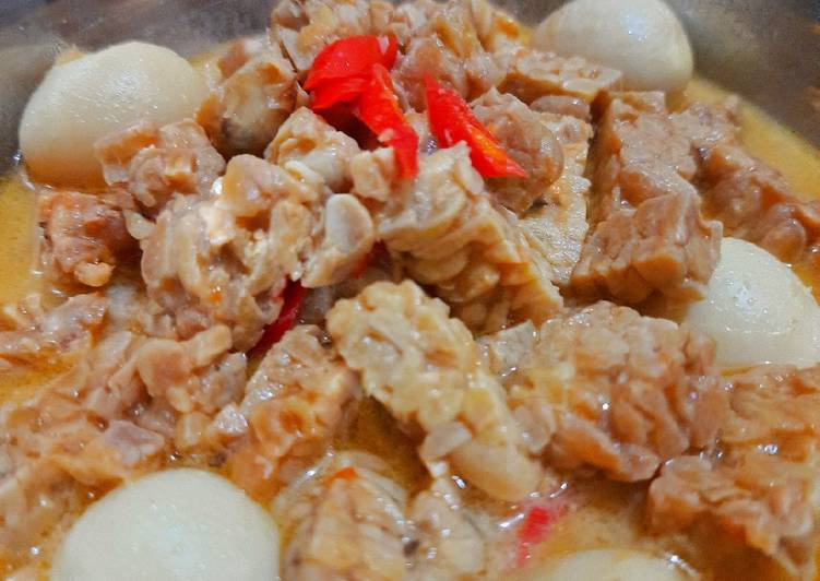 Tempe Puyuh Kuah Santan