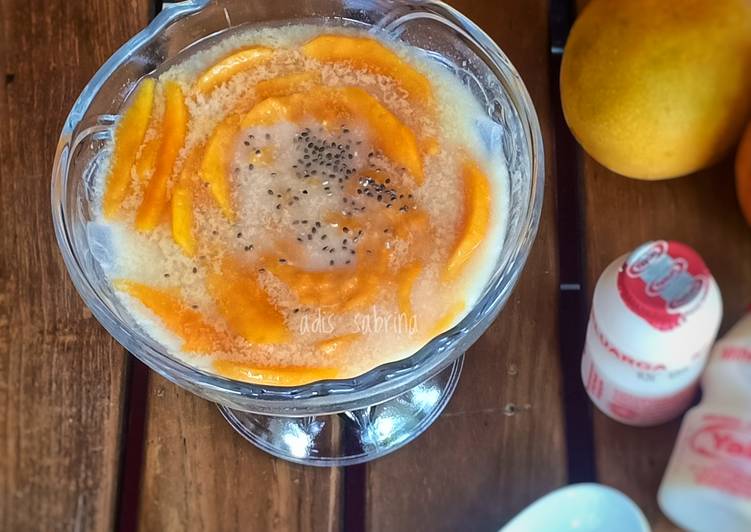 Cara Gampang Membuat Es TaManKu 🍧 aka es naTa de coco Mangga yaKult yang Enak Banget