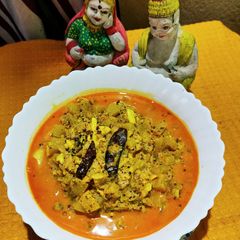 A picture of Pani Kakharu Rai Ash gourd curry.